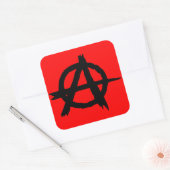 Anarchie Vierkante Sticker (Envelop)