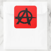 Anarchie Vierkante Sticker (Tas)