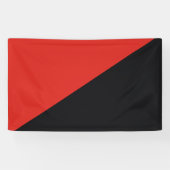 anarchie vlag symbool punk communisme socialisme r spandoek (Horizontaal)