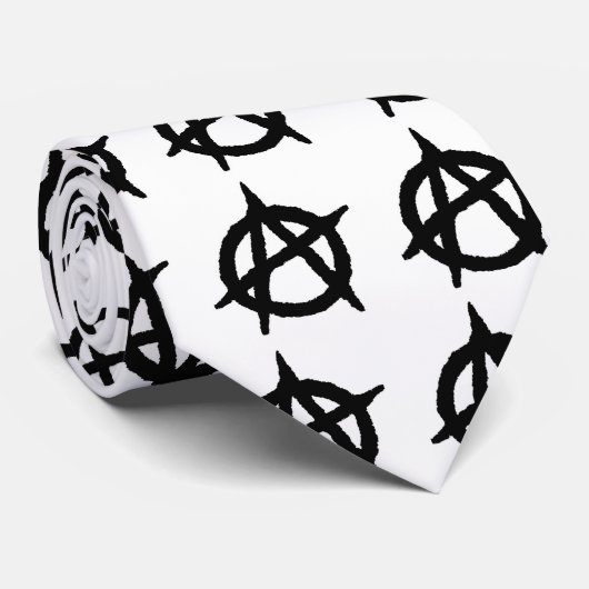 Anarchie, weg! stropdas (Opgerold)