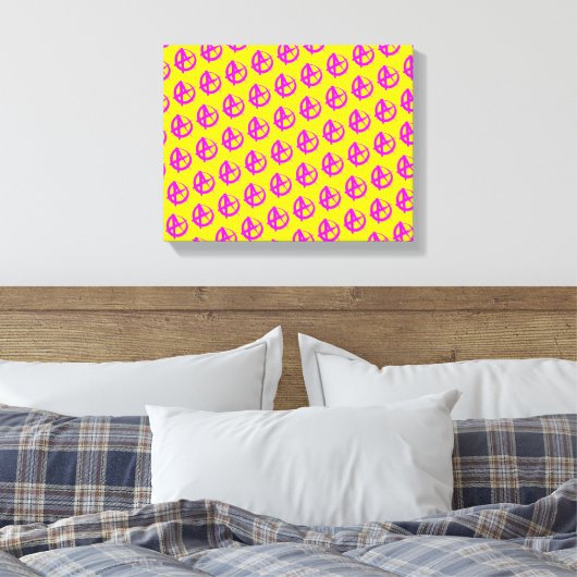 anarchiepatroon canvas afdruk (Insitu (Slaapkamer))