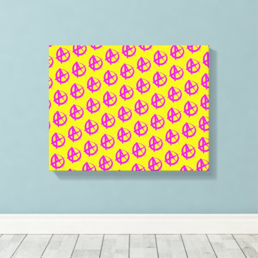 anarchiepatroon canvas afdruk (Insitu (Houten vloer))