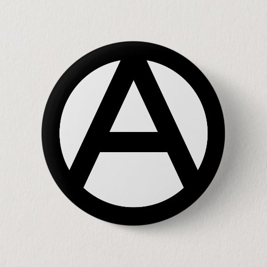 Anarchiesymbool Ronde Button 5,7 Cm (Voorkant)