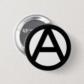 Anarchiesymbool Ronde Button 5,7 Cm (Voorkant /achterkant)