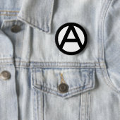 Anarchiesymbool Ronde Button 5,7 Cm (In situ)