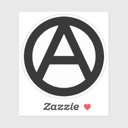 Anarchiesymbool Sticker (Vel)
