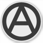 Anarchiesymbool Sticker (Voorkant)