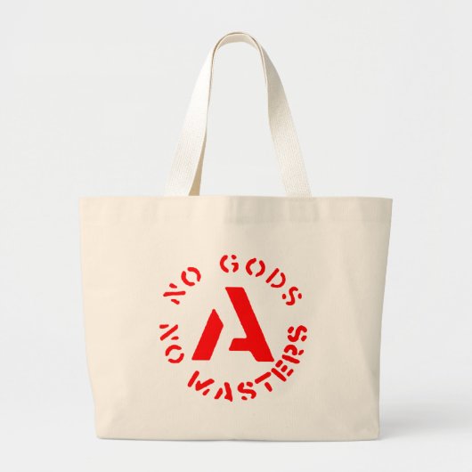 Anarchisme - Geen goden, geen meesters Grote Tote Bag (Voorkant)
