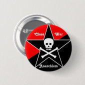 Anarchisme in klassen ronde button 5,7 cm (Voorkant /achterkant)