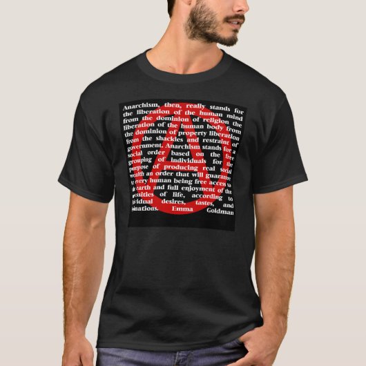Anarchisme is citaat t-shirt (Voorkant)