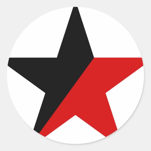Anarchisme met anarcho-syndicalisme Anarchisme met Ronde Sticker (Voorkant)