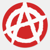 Anarchisme Symbool Sticker (Voorkant)