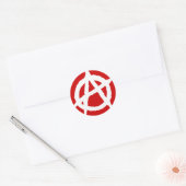 Anarchisme Symbool Sticker (Envelop)