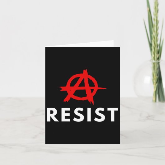 Anarchisme - verzet kaart (Voorkant)