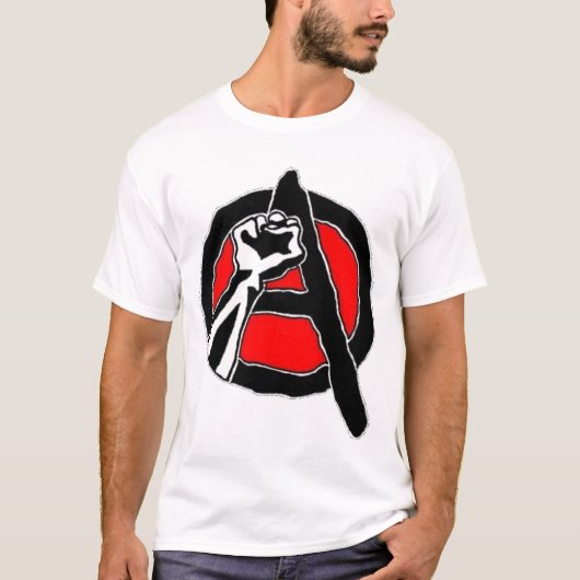 Anarchisme (wit shirt) t-shirt (Voorkant)