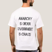 Anarchisme (wit shirt) t-shirt (Achterkant)