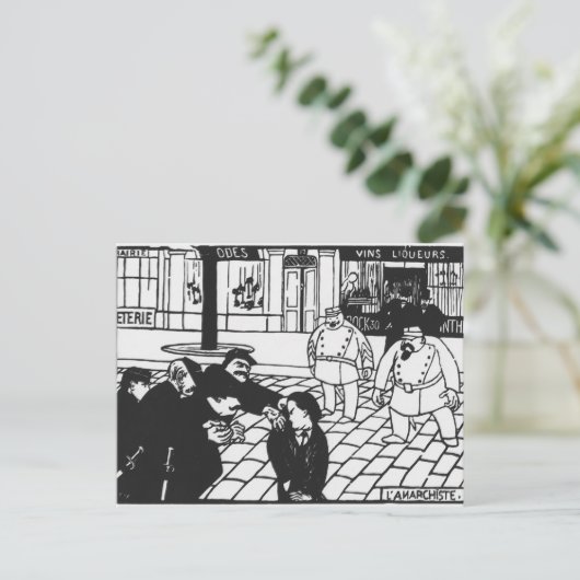 Anarchist, 1892 briefkaart (Staand voorkant)