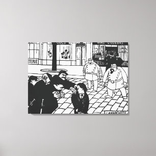 Anarchist, 1892 canvas afdruk