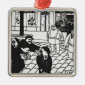 Anarchist, 1892 metalen ornament (Voorkant)