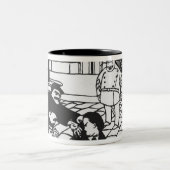 Anarchist, 1892 tweekleurige koffiemok (Center)