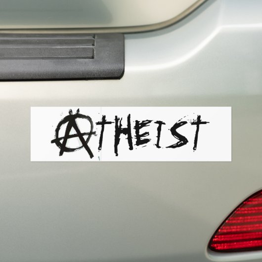 ANARCHIST ATHEIST BUMPERSTICKER (Op auto)