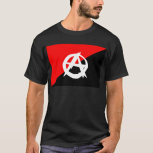 Anarchist Black White en Red Flag T-shirt