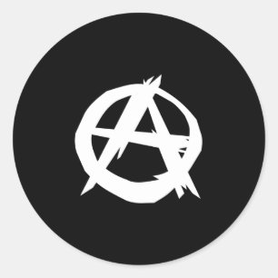 Anarchist, Colombiaanse politieke vlag Ronde Sticker