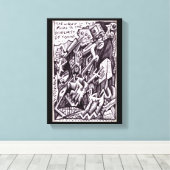 Anarchist in het groot canvas afdruk (Insitu (Houten vloer))