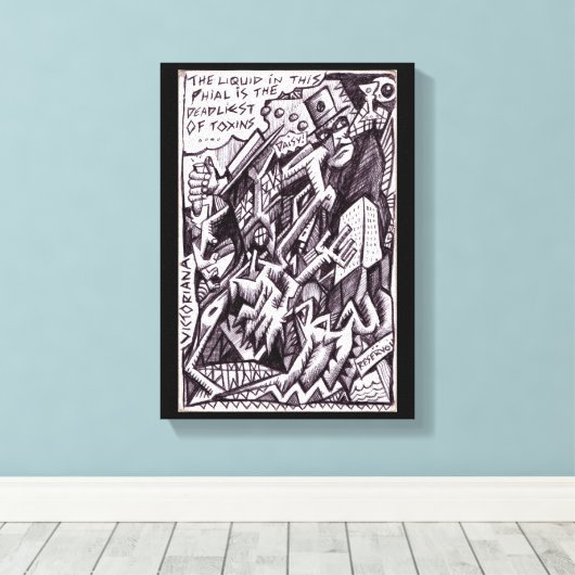 Anarchist in het groot canvas afdruk (Insitu (Houten vloer))