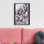 Anarchist in het groot canvas afdruk (Insitu (Woonkamer))