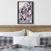 Anarchist in het groot canvas afdruk (Insitu (Slaapkamer))