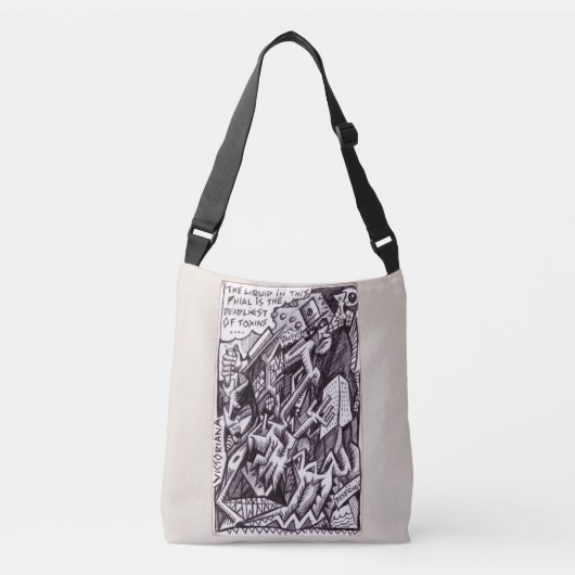 Anarchist in het groot crossbody tas (Voorkant)