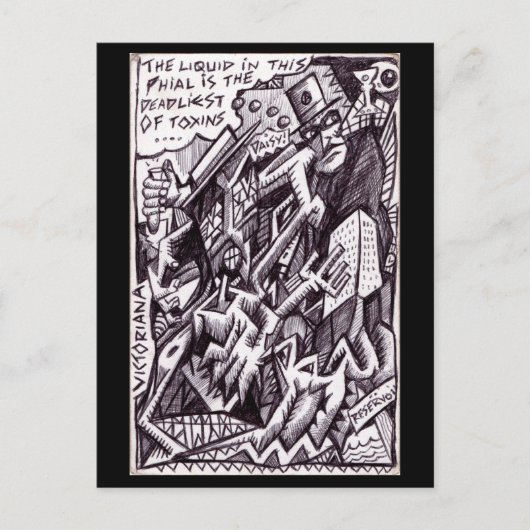 Anarchist in het groot door Brian Benson Briefkaart (Voorkant)