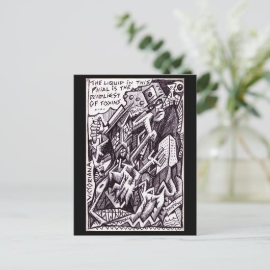 Anarchist in het groot door Brian Benson Briefkaart (Staand voorkant)