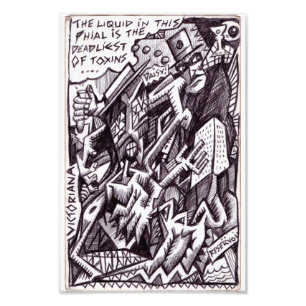 Anarchist in het groot foto afdruk