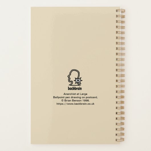 Anarchist in het groot planner (Achterkant)