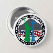 Anarchist Jurisdiction Proud Ronde Button 7,6 Cm (Voorkant /achterkant)