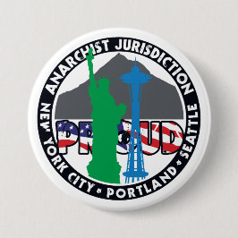 Anarchist Jurisdiction Proud Ronde Button 7,6 Cm