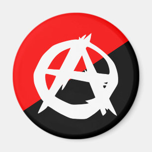 Anarchist met een symbool, Colombia Magneet