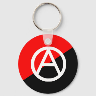 Anarchist met symbool 2, Colombiaanse vlag Sleutelhanger