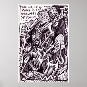 Anarchist op vrije voeten door Brian Benson Poster
