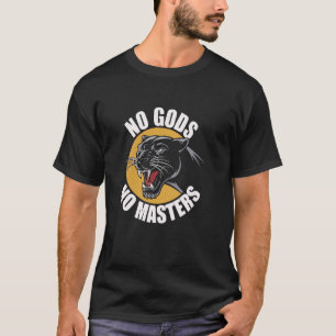 Anarchist Panther No Gods No Masters Libertarian G T-shirt