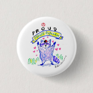 Anarchist Raccoon Forest Defender Button