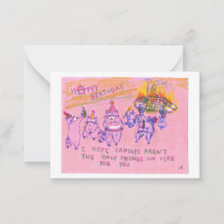 Anarchist Raccoons Verjaardag Kaart Notitiekaartje