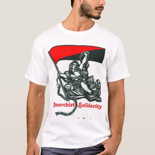 Anarchist Solidarity t shirt (Voorkant)