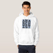 Anarchist, subversief persoon hoodie (Voorkant volledig)