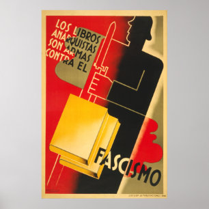 Anarchist uit de Spaanse burgeroorlog / Poster van