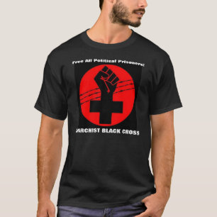 anarchist zwart kruis t-shirt