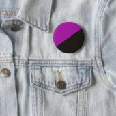 anarchistisch feminisme vlag paarse zwarte anarchi ronde button 5,7 cm (In situ)
