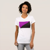 anarchistisch feminisme vlag paarse zwarte anarchi t-shirt (Voorkant volledig)